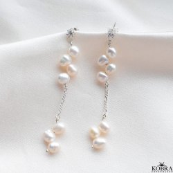 "Marry Berry" sknne hndlavet reringe med gte ferskvandsperler