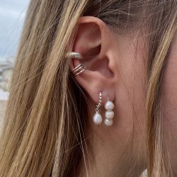 �Harris� earcuff i sterling s�lv � minimalistisk design