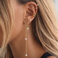 "Hayden" ear cuff in 18k gold-plated sterling silver