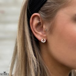 "Mini Sicily" örhängen med pärlor i guld