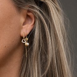 "Luna Mae" �rh�nge i 18k f�rgyllt sterlingsilver