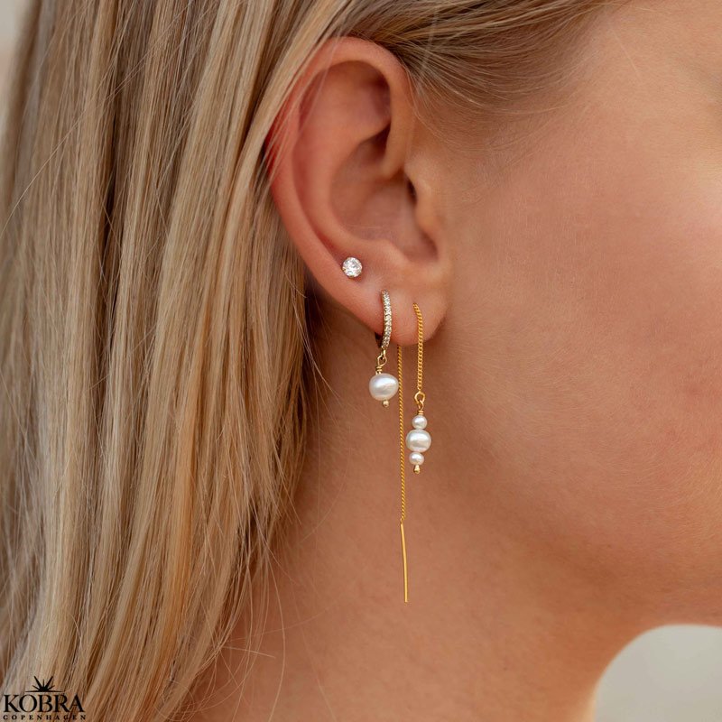 "Midsommar" perle reringe p guld retrde