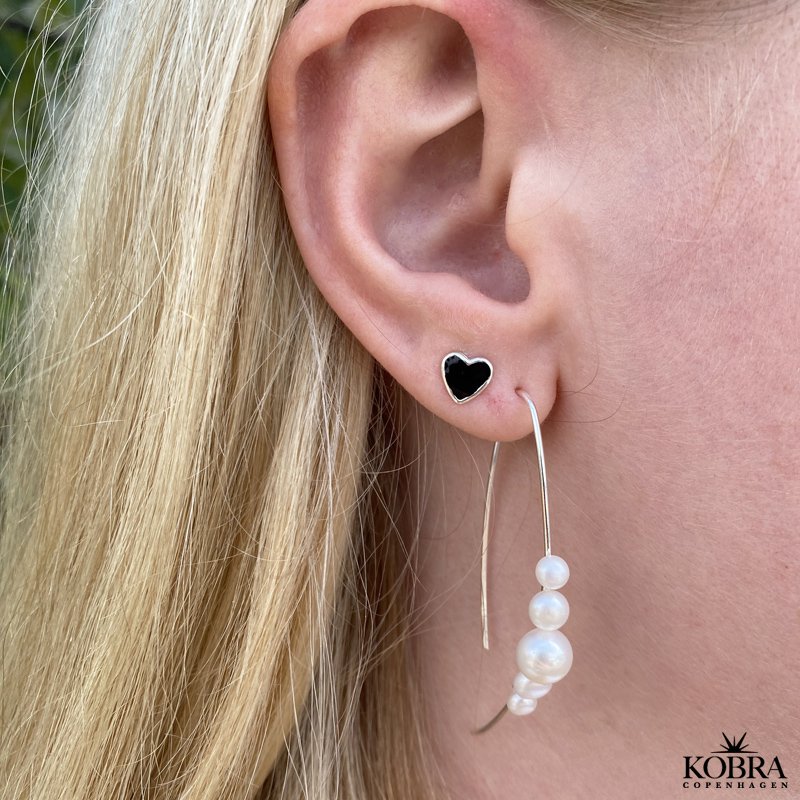 "Allison" smukke slv reringe med gte ferskvandsperler