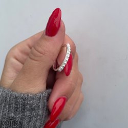 "Zola" slv ring med perler