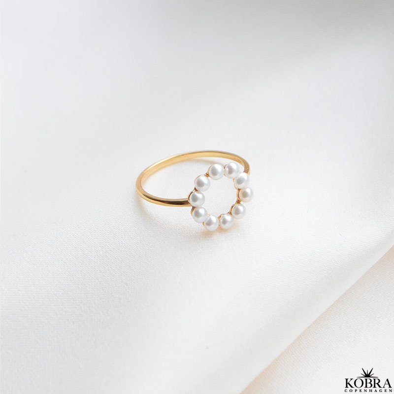 "Sicily" ring med prlor i guld