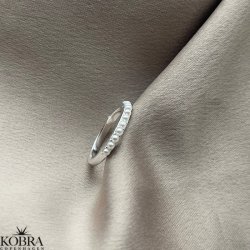 "Zola" slv ring med perler