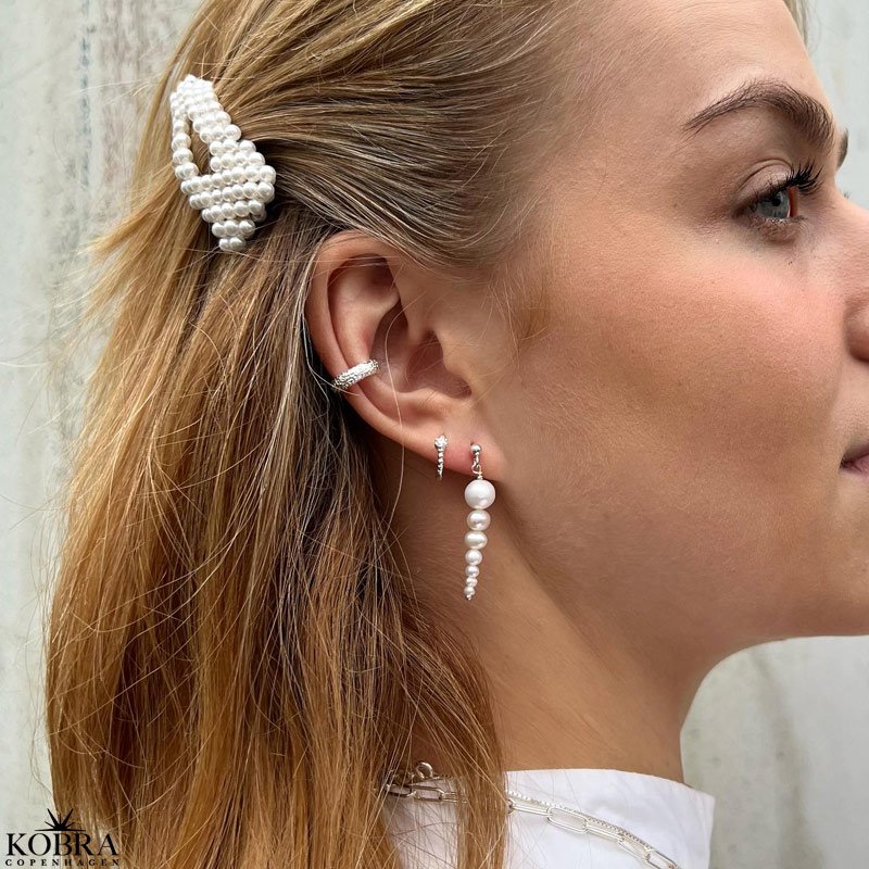 "Levine" sandblst earcuff i slv