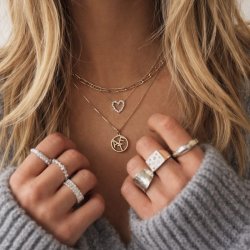 "Close To You" h�ndlaget s�lvkjede med personlige bokstaver