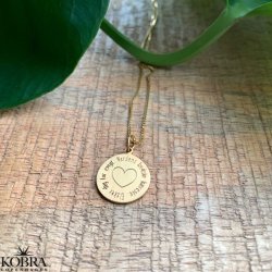 "Vigga" personalized gold necklace with your engraving