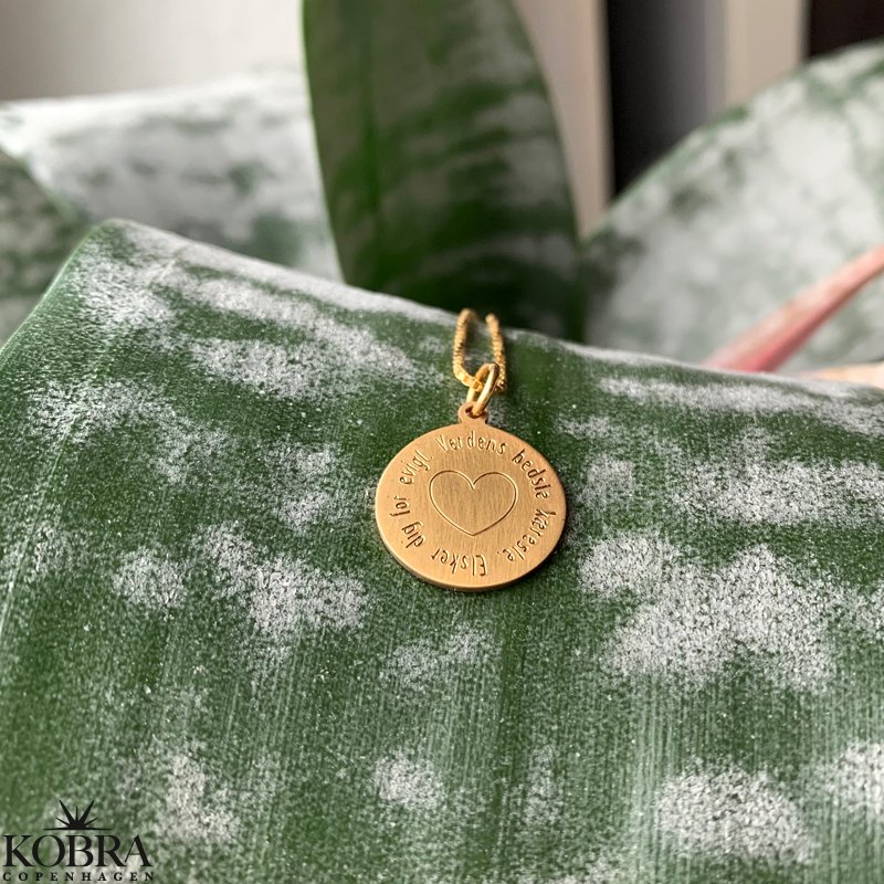 "Vigga" personalized gold necklace with your engraving