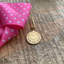 "Vigga" personalized gold necklace with your engraving