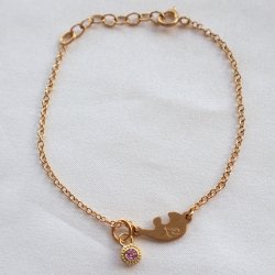 "Poise" Birthstone i s�lv eller forgyldt