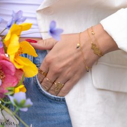 "Soho" handmade YOUR number ring in gold
