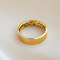 "Jules" Wide Gold-Plated Ring