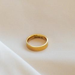 "Jules" Wide Gold-Plated Ring