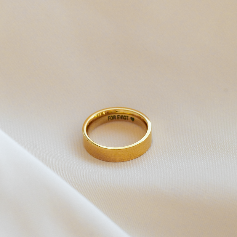 "Jules" Wide Gold-Plated Ring