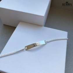 "Liverpool" slv herrearmbnd med 4 mm panzer kde inklusiv gravering