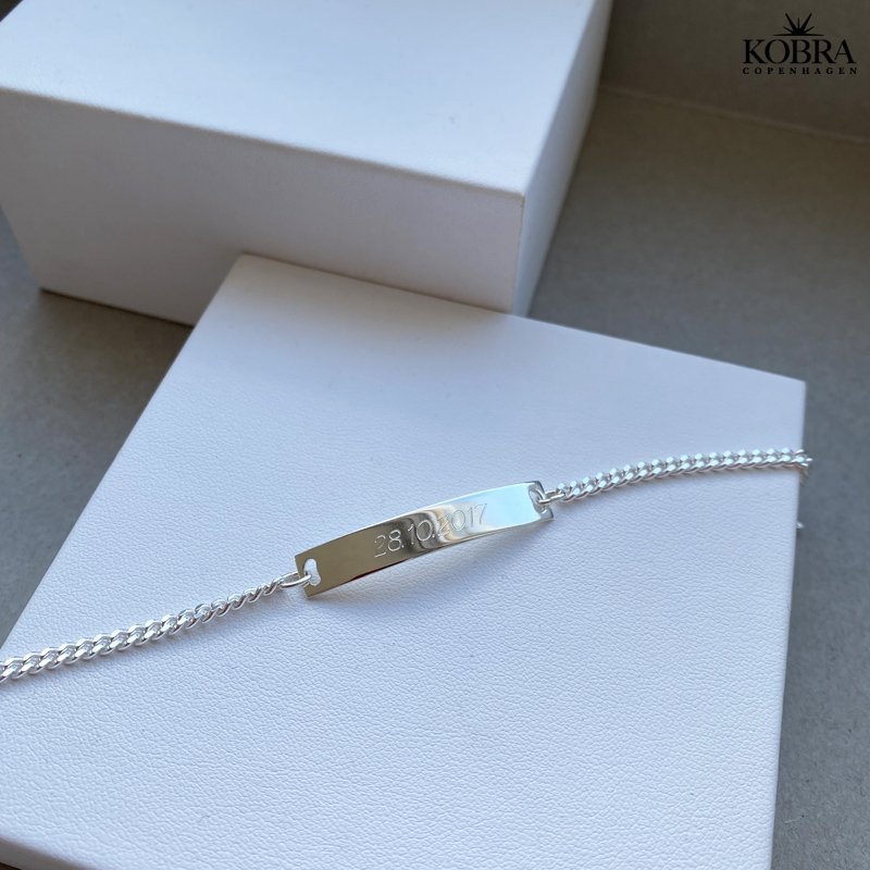 "Liverpool" slv herrearmbnd med 4 mm panzer kde inklusiv gravering