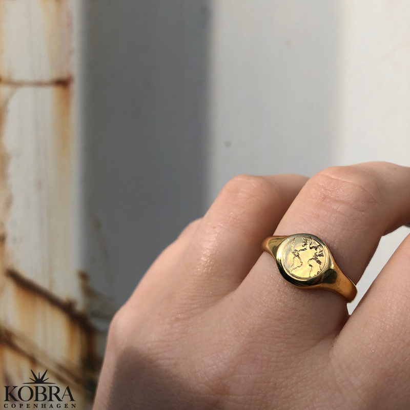 "Province" forgyldt ring med dit land/by graveret