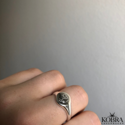 "Province" slv ring med dit land/by graveret