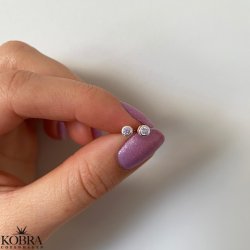 "Purple" slv restikker med lilla sten