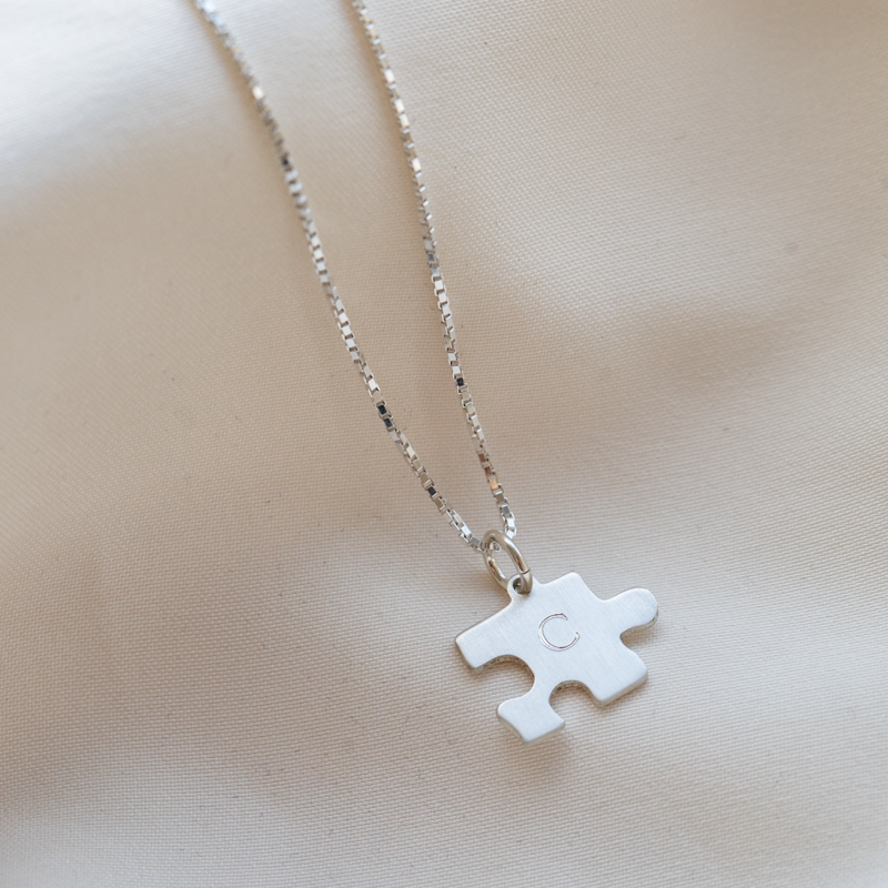 "BFF" puzzle halsk�de-s�t i s�lv og forgyldt