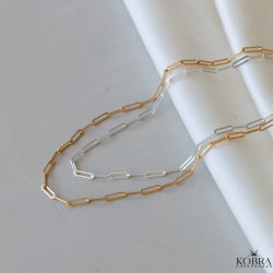 "Quinn" 18 karat forgyldt halskde