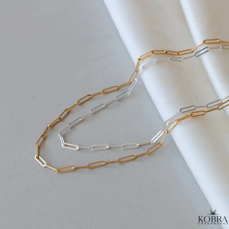 "Quinn" 18 karat forgyldt halskde