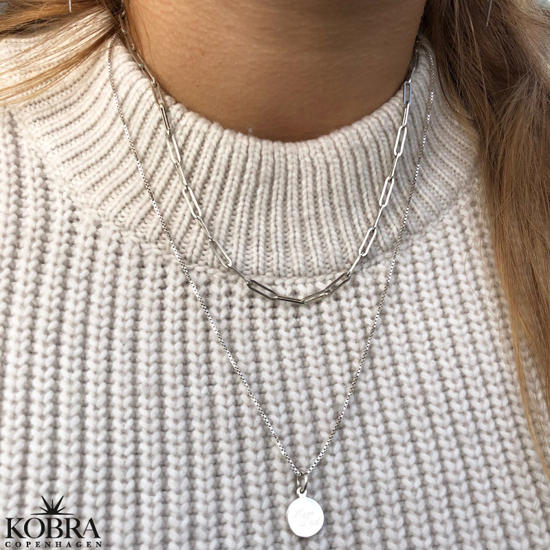 "Quinn" sterling slv halskde