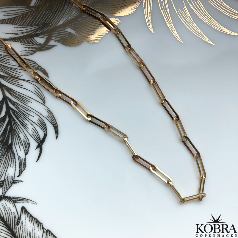 "Quinn" 18 karat forgyldt halskde