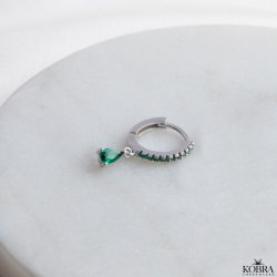 "Raindrop" slv, forskellige farver 1 stk. 