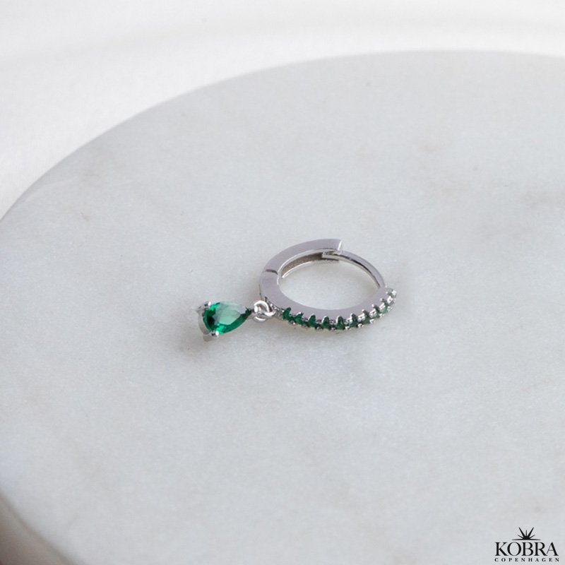 "Raindrop" slv, forskellige farver 1 stk. 