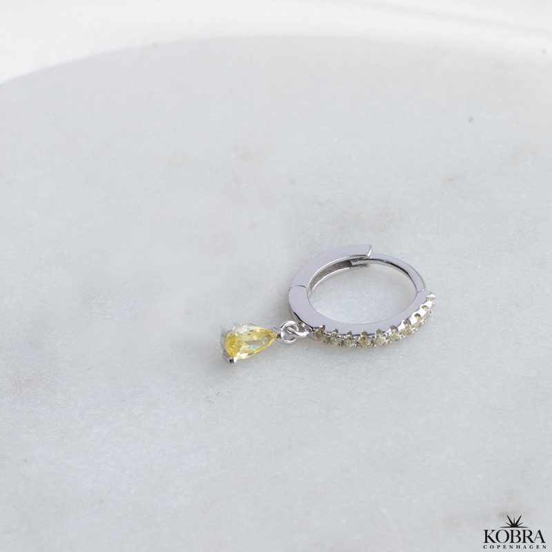 "Raindrop" slv, forskellige farver 1 stk. 