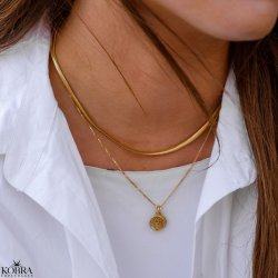 "Reece" 4 mm necklace in gold plated