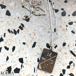 "Reign" slv halskde med gravering og venezia kde