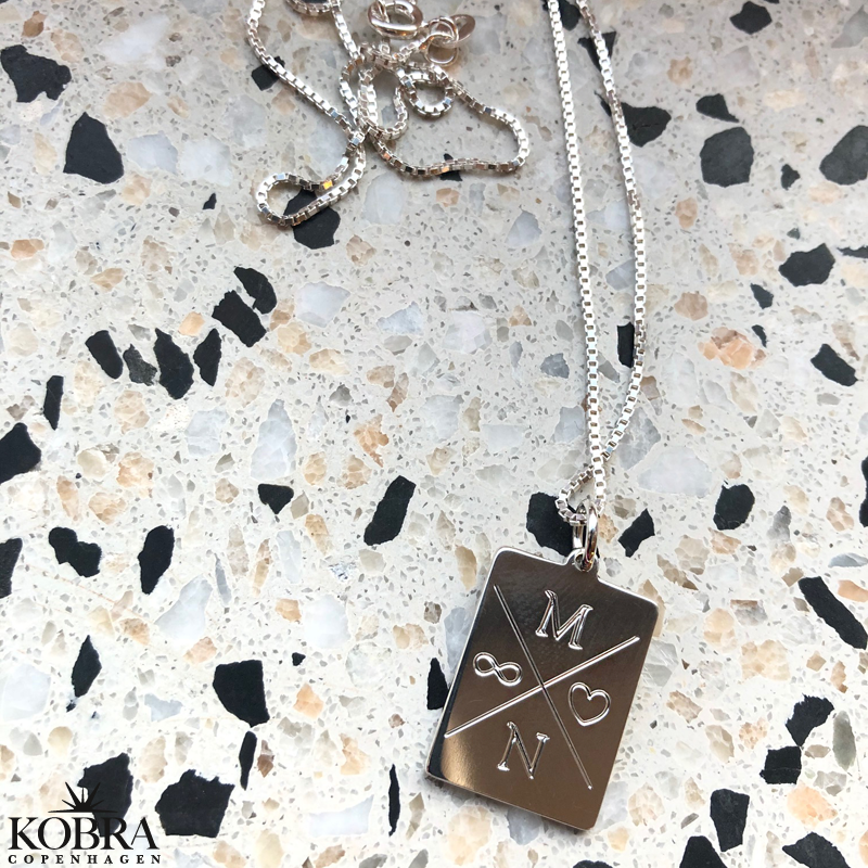 "Reign" slv halskde med gravering og venezia kde