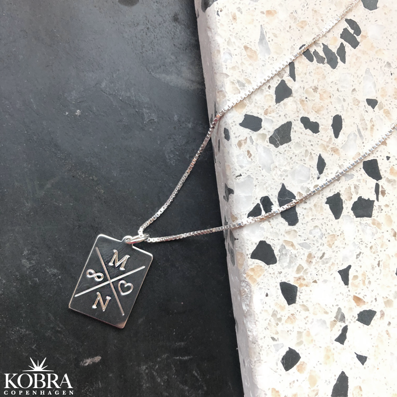 "Reign" slv halskde med gravering og venezia kde