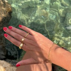 "Kenya" 18 karat forgyldt armbnd