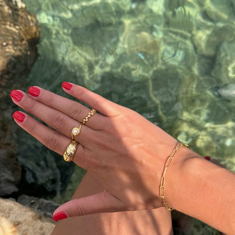 "Kenya" 18 karat forgyldt armbnd