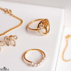 "Forever" 18 karat forgyldt ring med Livets Træ