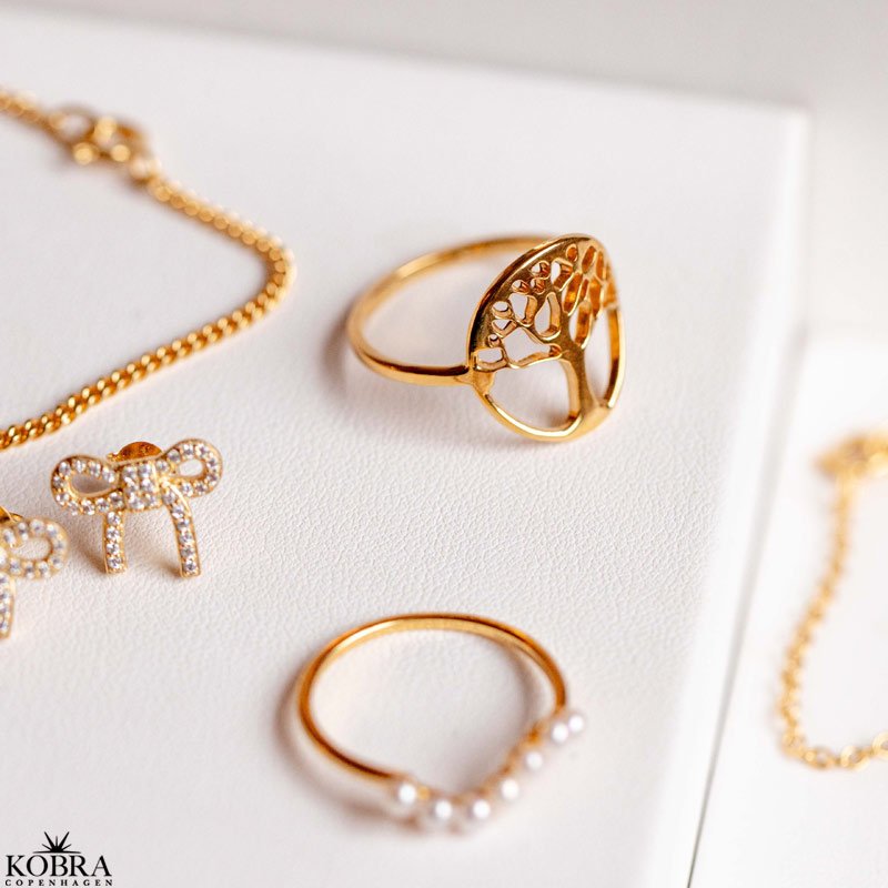 "Forever" 18 karat forgyldt ring med Livets Træ