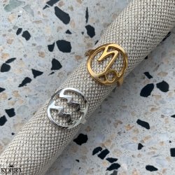 "Hoshi" stjernetegns ring i slv