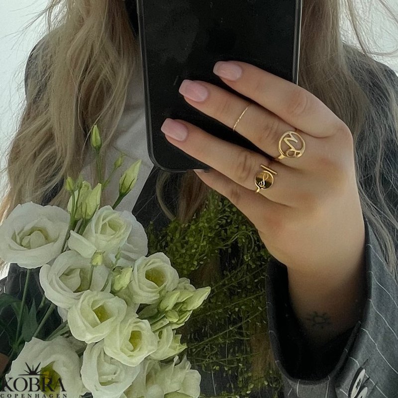  "Hoshi" 18 karat forgyldt stjernetegns ring