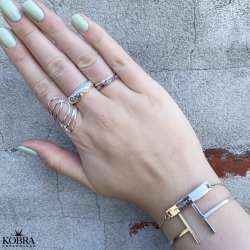 "Liverpool" armbnd med slvplade i sterling slv inklusiv gravering