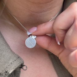 Studenter smykke til studinen // halskde i slv med indgravering