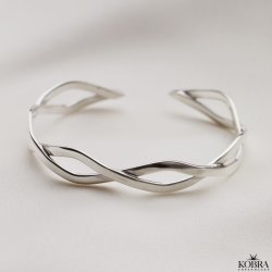 "Elva" flettet slv armbnd i sterling slv