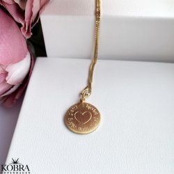 "Vigga" personalized gold necklace with your engraving