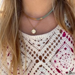 "Mason" hunky gold herringbone chain