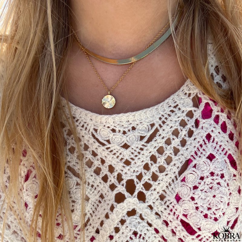 "Mason" hunky gold herringbone chain