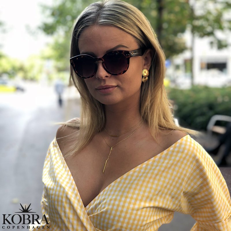 "Holly" Necklace in 14 carat gold plated sterling silver